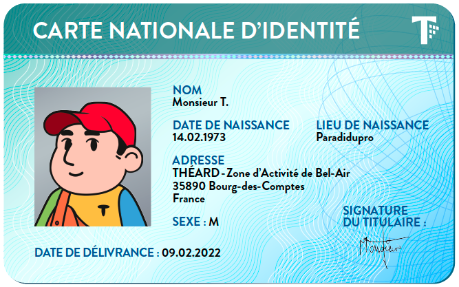 Monsieur T_carte d'identité